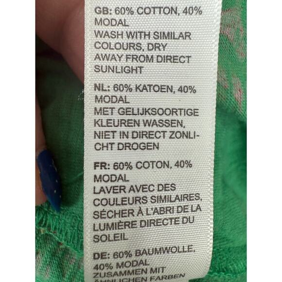 Fat Face Riley Bali green dress pink floral women’s 8 NWOT - Picture 9 of 10